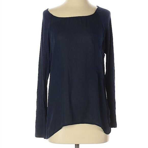 Anthropologie Dolan Brookvale Modest Simple Long Sleeve Tee Shirt Top Size Small - Picture 2 of 8